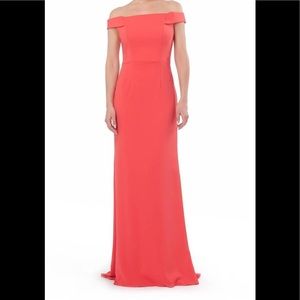 Carmen Marc Valvo Infusion Women's Crepe Dress red